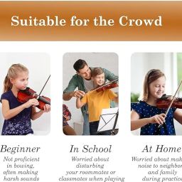 PERLMAN Violin-Viola Rubber Practice Mute image 3
