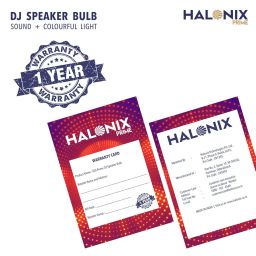 HALONIX Prime DJ Speaker 9W Base-B22 Millions Color Smart Bluetooth led Bulb Pack of 1 (Clear & Powerful Bluetooth Speaker with Colorful Light) image 5
