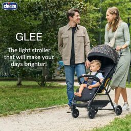 Chicco Glee Stroller I Compact Easy Foldable Baby Stroller Pram I with Soft Padded Seats I Canopy and Practical Mesh I 0-5 Years I Window On Canopy (Glee Uneven Teal Stroller) image 1
