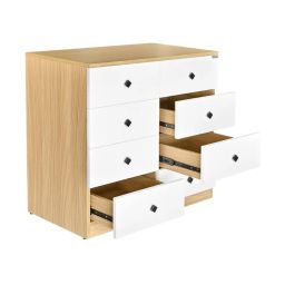 VIVID DECOR 8-Drawer Wooden Chest ? Dual Column Half-Width Drawer Design for Compact & Organized Storage image 4