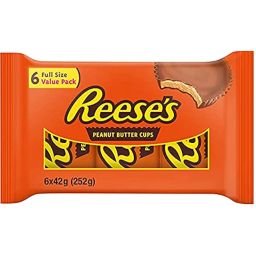 Reese's Hersheys Peanut Butter Milk Chocolate Cups (6 - 42Gra) 252Gram image 1