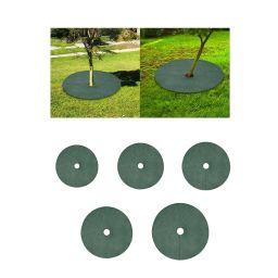 10 Pieces Tree Weeding Barrier Mats Tree Protector Mats for Landscaping Tree Diameter 15cm | 10 Tree Weeding Barrier Mats image 5