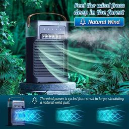 VICARI-Portable-rechargeable-table-fan-AirFlow Rechargeable Table Fan – Quiet, Efficient & Portable image 3
