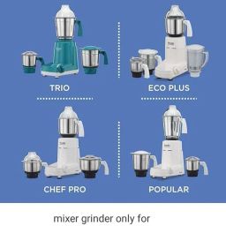 BULLET JAR COMBO (600 + 300ML) WITH SIPPER || MIXER GRINDER CHTUNEY JARS COMBO|| 600+300ML CAPACITY||SUITABLE FOR SUMEET, KENSTAR, LONG WAYY,ACTIVA, PREETHI, BAJAJ MIXER GRINDERS image 5