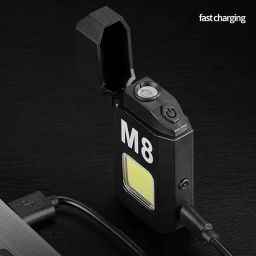 Venall USB Rechargeable Electric Torch Lighter – Dual Arc Coil Windproof & Flameless Lighter with LED Flashlight image 5