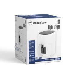 Westinghouse Simple Life 4.5L 1200W Digital Air Fryer | 60-200°C Temp Control, 0-60 mins Timer, Powerful Halogen Heating| Non-stick, 10-in-1 Functions | 2-Yr Warranty (WKAFGOT01WH) image 3