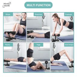 Roughhouse Adjustable Sit-Up Bar for Home Workouts | Portable Abdominal Exercise Equipment with Strong Dual Suction Cups | Sit-Up Assistant Device for Abs, Core Strength, and Fitness at Home image 1