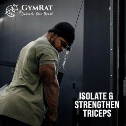 GYMRAT™ 16INCH Tricep Rope Cable Attachment Handles, Greater Range of Motion, Tricep Pull Down Rope for Push Downs, Crunches, Facepulls for Professional Gym. image 4