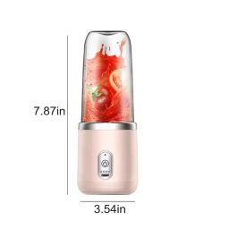 Portable Blender For Smoothie And Juices : Powerful 40 Watts Juicer Blender that Can Crush Ice too | Juicer Machine With 1800 Mah Rechargeable Battery-Smoothie Blender With Built In 400 ML Jar image 3