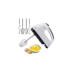 Norwin Hand Mixer Blender Easy Mix-200W with 7 Speed Control and Detachable Stainless-Steel Finish Beater and Whisker with in-Built Eject Knob and Slim Grip for Cakes (Multicolour) image 1