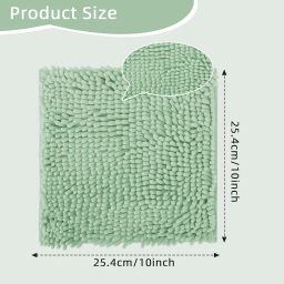 Locker Rug 10 x 10 Inches Green School Locker Carpet Chenille Locker Carpet with Non Skid Backing Locker Decorations image 2