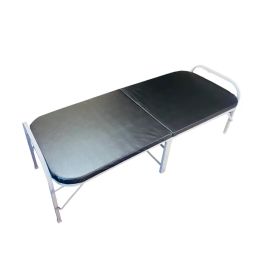 cauvery® Metal Folding Bed Single Size with Double Layer Mattress for Sleeping,Guest Bed Easily Storable(3 x 6 ft,Black) image 3