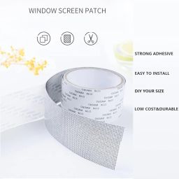 Mosquito net patch repair TAPE | Strong Adhesive & Waterproof Window Mosquito net Covering Mesh Tape for Door Tears Holes Screen Patch Repair (200Cm X 5CM) (net Tape) image 4