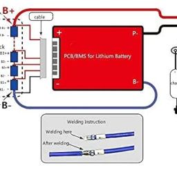 evliion 15S48V 60A DALY Make Battery Management System BMS Same Port for LFP LiFePo4 Battery DIY image 4