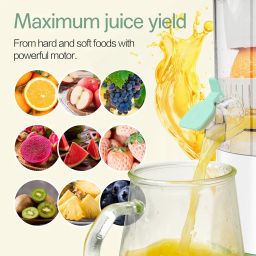 SUNHAIXIA Rechargeable Electric Juicer - Citrus Juicer with Type-c Rechargeable for Orange, Lemon and Grapefruit Juicing. (White-45Watts) image 3
