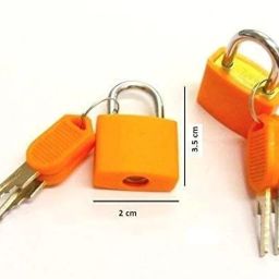 Instakart 4 Pcs Small Size Padlocks for Securing Luggage While Travelling Along with 2 Keys for Each Lock(Color May Vary) image 4
