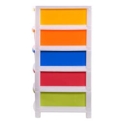 ARISTO Multipurpose 5 Drawer Plastic Modular Chest Storage Organizer(Multicolor, Rectangular, Standard,36.5 x 31 x 40.3cms) (Everest5) image 4