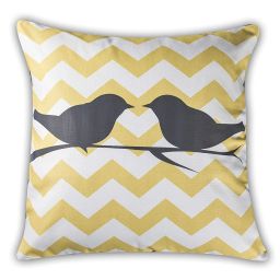 Multicolor Microfiber Satin 250TC Cushion Pillow Covers, Multicolor, Set of 5 (16X16 Inches, Iris Yellow) image 2