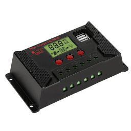LOOM TREE® 12V/24V Solar Charge Controller Dual USB Port Smart Overloading LCD Display | Home Improvement | Electrical & Solar | Alternative & Solar Energy | Chargers & Inverters image 1
