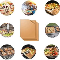 AKKI ROTI Sheet HOLIGE Sheet chapathi matt Baking mat Teflon Sheet Baking Paper for Oven OBBATTU Sheet Best Option to Silicon MAT for ROTI MAT & Parchment Paper for Baking Cake Round 33 CM Dia image 3