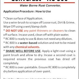 tuf-kote® CONVERUST RC800 Water-Based Rust Converter Primer All-in-One, Ultimate One-Step Solution to Convert Rusted Metal Surfaces & Prevent Further Rusting [500ML] image 1