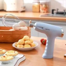Samip 3 in 1 Wireless Garlic Chopper Portable Hand Mixer USB Rechargeable, 3-Speed Adjustable Electric Whisk Cordless Handheld Mixer for Egg Beater, Baking & Cooking Egg Beater image 4