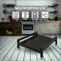 MILAD Iron Table Top Induction Stand With Adjustable Height(38 L x 38 W x12 H CM's ,BLACK) image 4