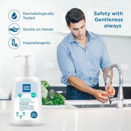 Mee Mee Baby Liquid Cleanser 500ml, Anti-Bacterial Kills 99.9% Germs | Cleanser for Bottles, Nipples, Accessories, Toys, Fruits & Vegetables | No Alcohol, One Drop Cleaning, Dermatologically Tested image 4