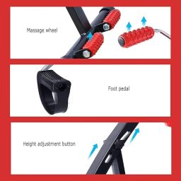 Brikipth Pedal Exerciser, Hand Arm Knee and Leg Exercise Machine for Seniors, Height-Adjustable, with LCD Display and Foot Massage Roller image 3