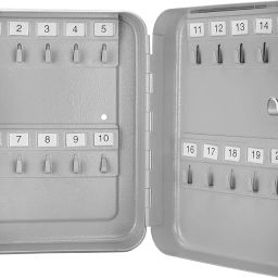 20 Key Locker Secure Key Box with Lock | Cabinet Wall Mount Lock Box with Hooks | Safe & Secure Key Storage Organizer (Pack of 1,Multicolor) image 2