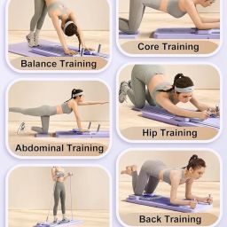 KRLZ Pilates Reformer Board, Compact Pilates Reformer, Multifunctional Automatic Rebound Ab Exercise Board, for Core Training & Abdominal Exercise image 2
