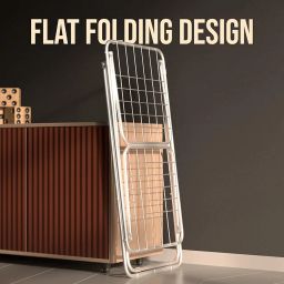 Amazon Basics Premium Cloth Drying Stand - 3 Way Folding, Lightweight, 42 Feet Drying Length, 20 Drying Rails (Silver) image 2
