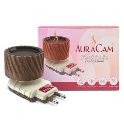 Camphor Burner/Essential Oil Diffuser/Electric Diffuser for Fragrance/Kapur Dani for Pooja, Meditation, Havan/Kappor Stand for Home, Office (Pack of 1) Wood image 5