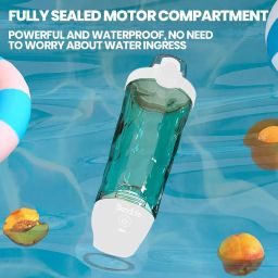 BlendLife Ultra Waterproof Portable Blender For Juices, Shakes, Smoothies. Pulse Mode Feature, LED Lights, 230W, 4000mah Battery. Sipper & Carry Handle, Convertible Jar 600ml - White (1-Year Warranty) image 5