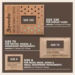 Boveda 49% Two-Way Humidity Control Packs for Music Bows & Small Woodwinds – Size 8 – 10 Pack – Moisture Absorbers for Small Instrument Cases – Humidifier Packs – Hydration Packets in Resealable Bag image 4