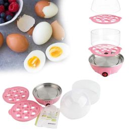 theODORE Multi-Function Electric 2 Layer Egg Boiler Cooker &Steamer, Double Layer Egg Boiler Electric Automatic off 14 Egg Poacher for Steaming, Cooking, Boiling and Frying, 400 Watts image 4
