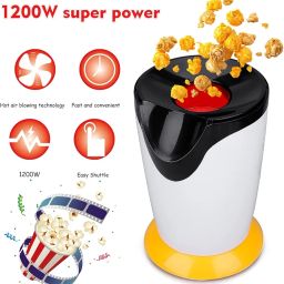𝟏𝟓-𝐘𝐞𝐚𝐫 𝐖𝐚𝐫𝐫𝐚𝐧𝐭𝐲 - Alunum Popcorn Machine and Big Home Use Electric Big Popcorn Machine, Popcorn Maker Making Machine Automatic Popcorn Machine Household Electric Instant Maker image 5