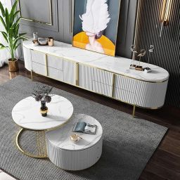 Heera Moti Rustic TV Unit/TV Stand & Entertainment Unit (Small) image 5