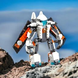 Galaxy Hi-Tech 3 in 1 Architect Brick Toys 237+ Pieces Building Block - Space Astronaut Theme Blocks and Bricks - Robot, car, Aircraft Educational Engineering Construction Learning Toy for Kids image 1
