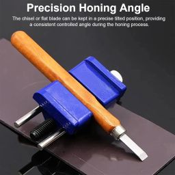 HiFam Honing Guide Jig for Wood Chisel Edge Sharpening Holder, Fixed Angle Knife Sharpener, Sharp Pebble Honing Guide, Honing Guide Tool, Clamping Range 0-55mm image 5