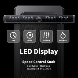 KINGSMITH WalkingPad MX16 Double-Fold Treadmill (16KM/H) 2 in 1 Foldable Walking pad for Home Use Running Machine Fitness Exercise Gym Support APP LED Display, Pre-Installed image 2