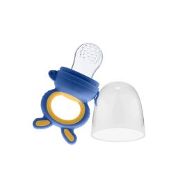 BeeBaby Soft Silicone Nibbler with Extra Mesh for Babies, Baby Fruit & Food Feeder, Anti Choking Fruit Pacifier, Teether for Infant, 100% BPA Free, 3 Months+ (Chewy - Blue) image 2