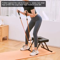 Headstand Inversion Bench, Headstand Stool, Foldable Multiple Interlocking PU and Steel for Home Gym image 5