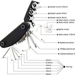 Wavva 15 in 1 Multi-Function Bicycle Tools Sets Cycling Cycle Repair Tool Kit image 1