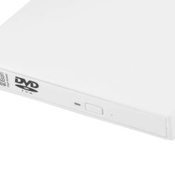 Ubervia® PC Laptop USB Slim External Floppy Disk CD RW Portable Diskette Drive White - SN: a44 ec6 a8e 7c6 797 image 2