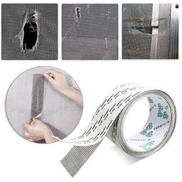 Mosquito net patch repair TAPE | Strong Adhesive & Waterproof Window Mosquito net Covering Mesh Tape for Door Tears Holes Screen Patch Repair (200Cm X 5CM) (net Tape) image 2