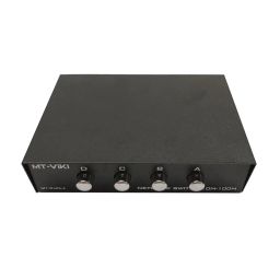 ATORSE® 4 Ports Button Network Switch Splitter Hub 4-in 1-Out Or 1-in 4-Out 100M/10M image 1