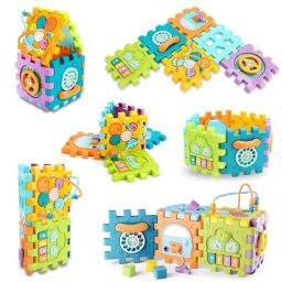 Cable World® 6-in-1 Activity Cube Learning Activity Play Cube Intelligence Learning Educational Activity Cube Game Multi Purpose Educational Toys for Kids image 1