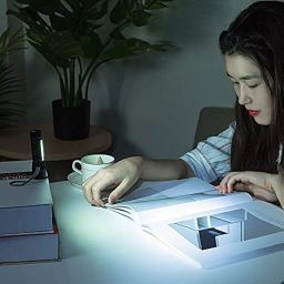 SKMEI 4 Tactical Flashlight + Desk Lamp with Gift Box Focus Zoom Torch Light with 3 Modes Adjustable for Emergency and Activities EDC 911 (Aluminum) image 5