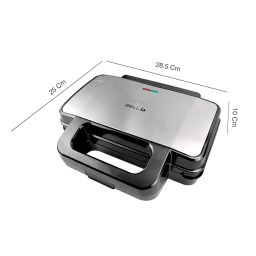 iBELL Sm3010M 3-In-1 Sandwich Maker Big Size, 1300 Watt, 2 Year Warranty, With Automatic Temperature Control And Detachable Plates For Toast/Waffle/Grill (28.5 X 25 10 Cmblack 3010) image 5